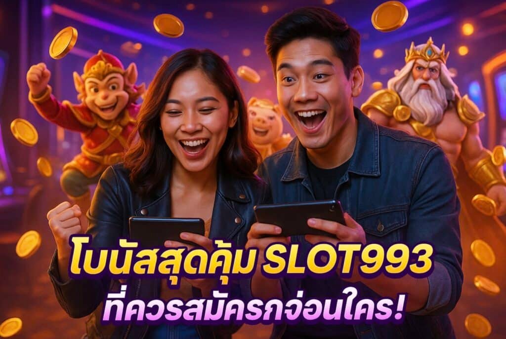 โบนัสสุดคุ้ม SLOT993 ที่ควรสมัครก่อนใคร